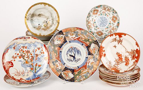 JAPANESE PORCELAIN PLATES, BOWLS,