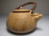 Japanese pottery figural lidde