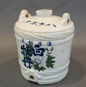 JAPANESE POTTERY SAKE JUG, HEI