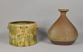 JAPANESE POTTERY VASE AND PLAN