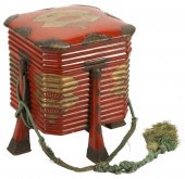 JAPANESE RED LACQUER HOKKAI BO