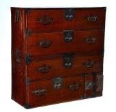 JAPANESE RED LACQUER TANSUJapa