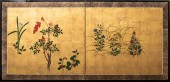 JAPANESE RIMPA SCHOOL TWO PANE