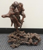 JAPANESE ROOT AND BURLWOOD FIG