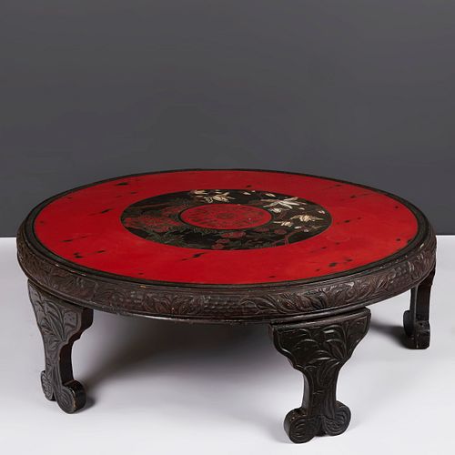 JAPANESE ROUND LOW TEA TABLEA