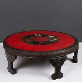JAPANESE ROUND LOW TEA TABLEA