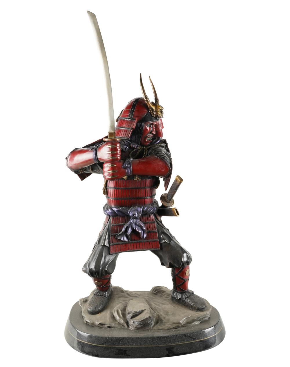 JAPANESE SAMURAI FIGUREpatinated