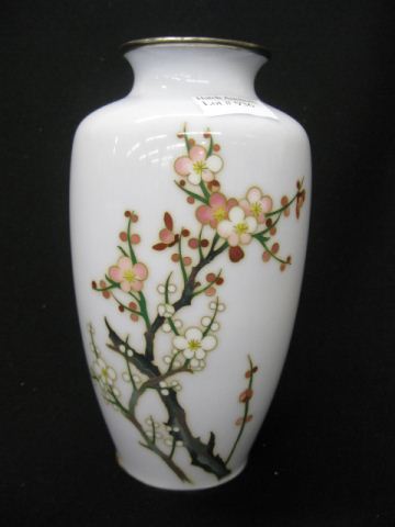 Japanese Sato Cloisonne Vase fine