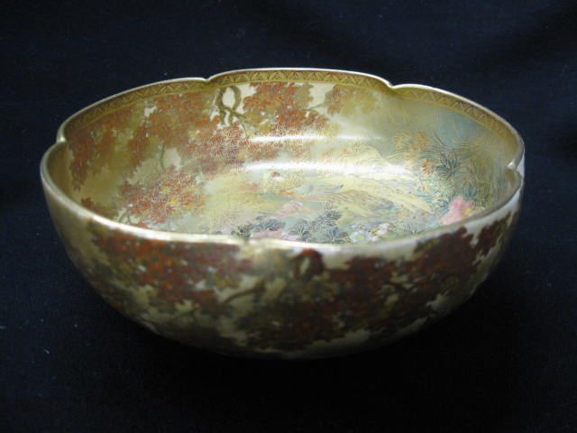 Japanese Satsuma Bowl signed