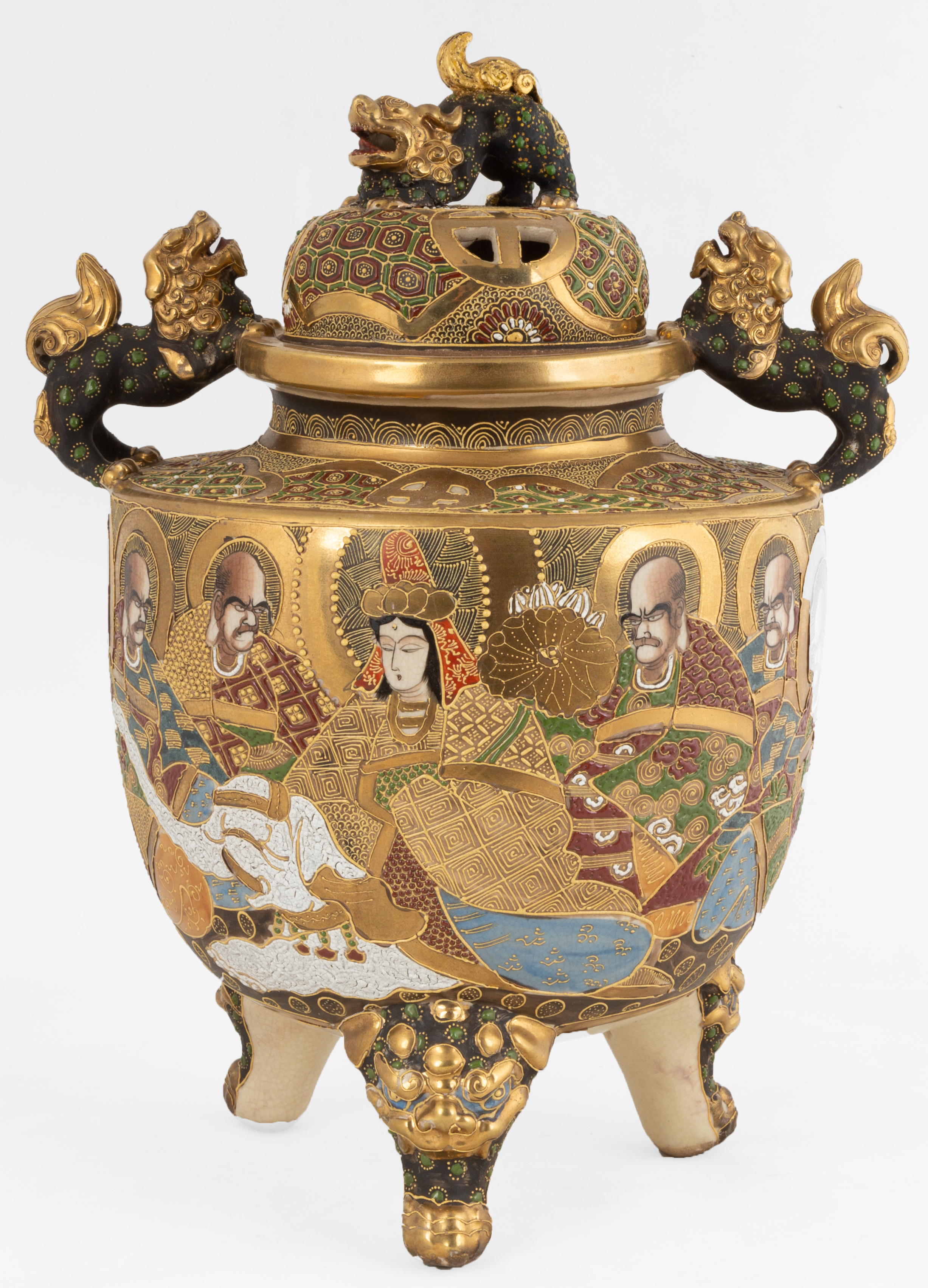 JAPANESE SATSUMA CENSOR circa 1900.
