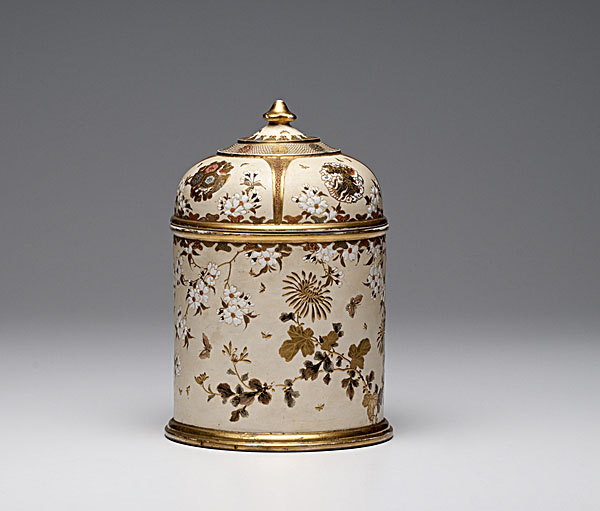Japanese Satsuma Covered Jar