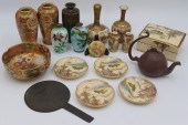 JAPANESE SATSUMA, ENAMEL, AND