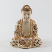 JAPANESE SATSUMA FIGURE OF BUD