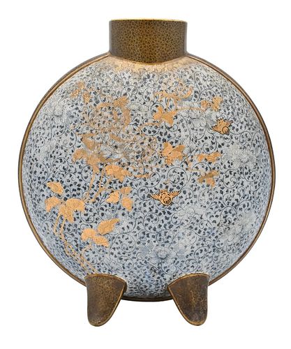 JAPANESE SATSUMA FOOTED PILGRIM