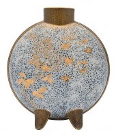 JAPANESE SATSUMA FOOTED PILGRI