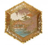JAPANESE SATSUMA GILT OCTAGONA
