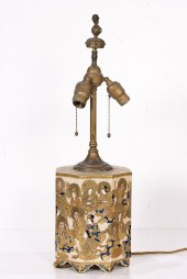 JAPANESE SATSUMA OCTAGONAL VAS