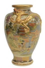 JAPANESE SATSUMA PARCEL GILT D