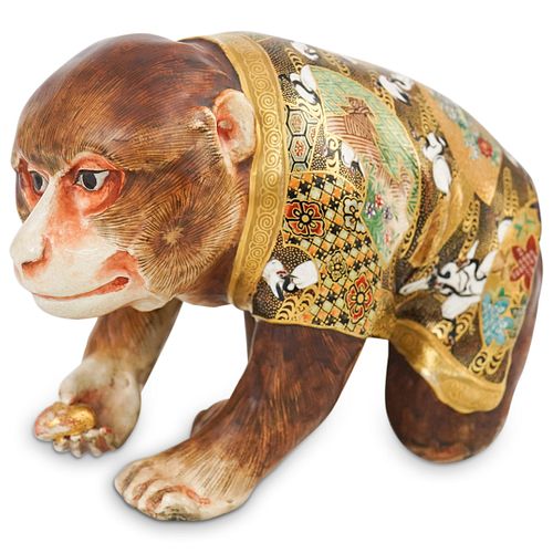 JAPANESE SATSUMA PORCELAIN MONKEY