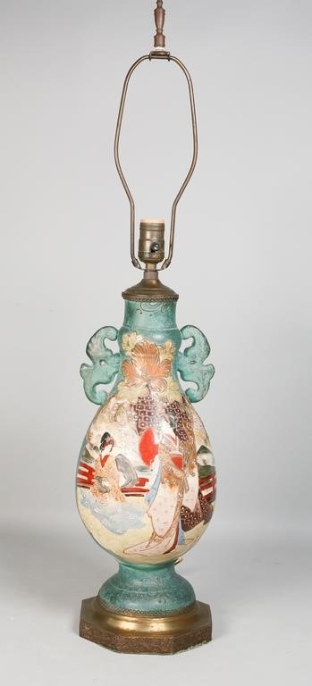 JAPANESE SATSUMA PORCELAIN TABLE