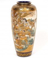 JAPANESE SATSUMA PORCELAIN VAS