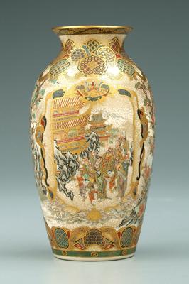 Japanese Satsuma pottery vase,