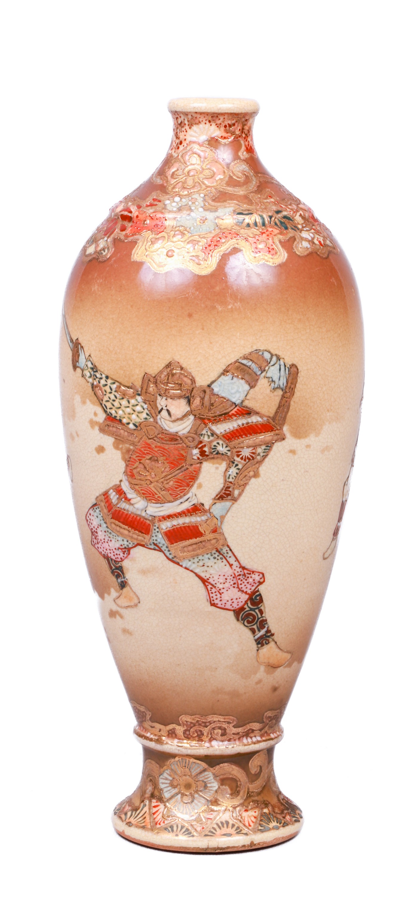 Japanese satsuma pottery vase,