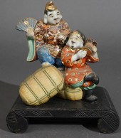 JAPANESE SATSUMA STYLE GILT DE
