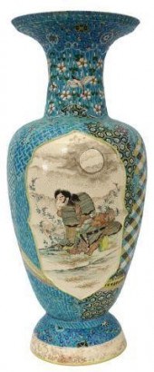 JAPANESE SATSUMA TURQUOISE ENA
