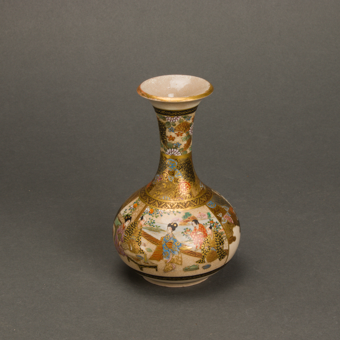 JAPANESE SATSUMA VASE Japanese