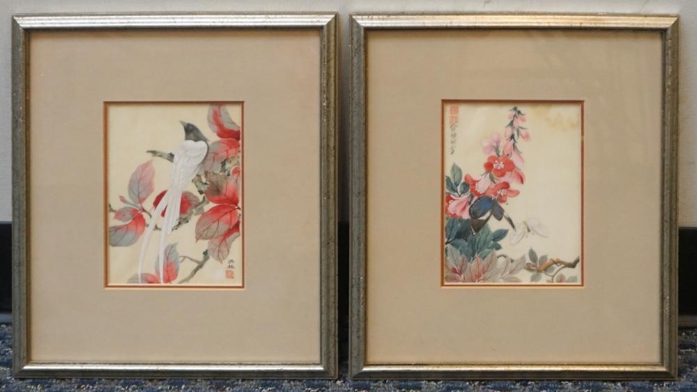 JAPANESE SCHOOL, BIRD ON BRANCH AND