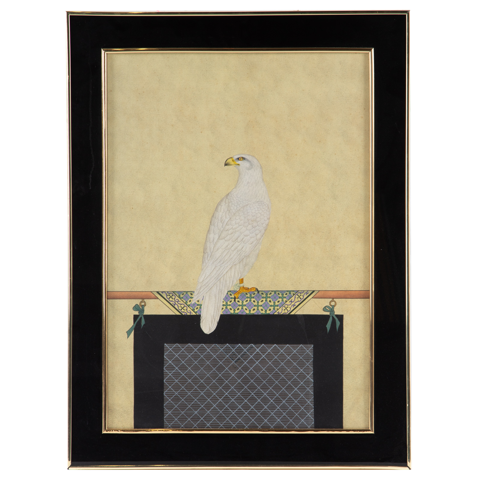 JAPANESE SCHOOL, GOUACHE OF HAWK