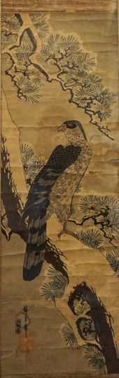 JAPANESE SCHOOL, HAWK ON MOUNT