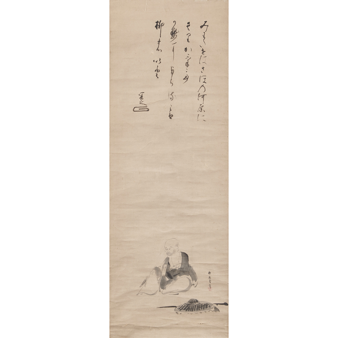 JAPANESE SCHOOL - MEDITATING MONK