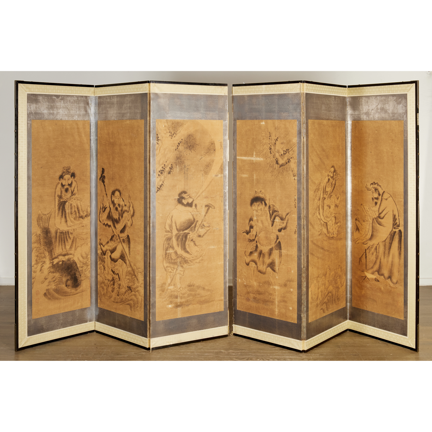 JAPANESE SCHOOL, SIX-PANEL SCREEN