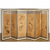 JAPANESE SCHOOL, SIX-PANEL SCR