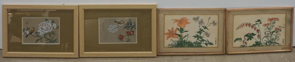 JAPANESE SCHOOL, TWO WATERCOLORS ON