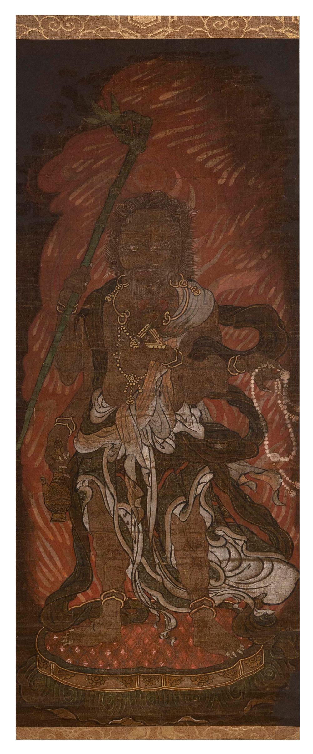 JAPANESE SCROLL PAINTING 18TH