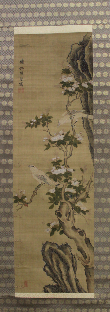 JAPANESE SCROLL PAINTING CIRCA 1850