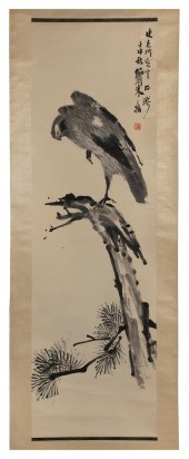 JAPANESE SCROLL PAINTING MEIJI