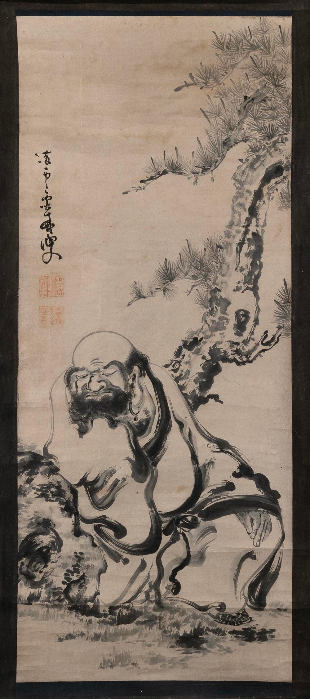 JAPANESE SCROLL PAINTING OF