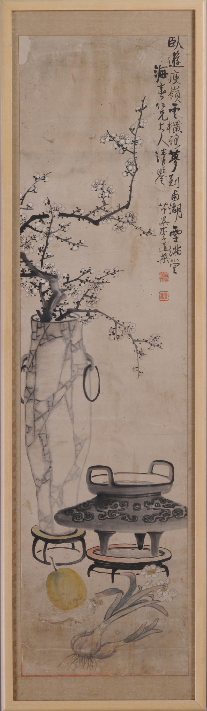 JAPANESE SCROLL PAINTING OF