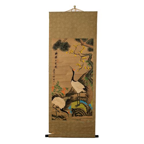 JAPANESE SCROLL PAINTING,