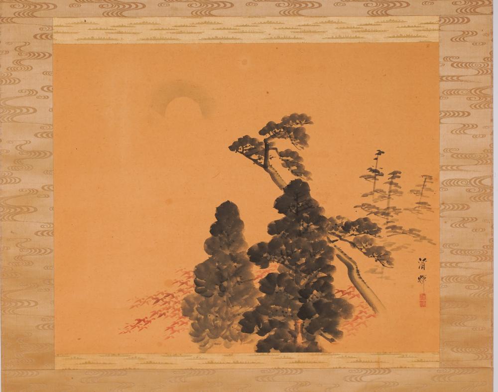 JAPANESE SCROLL PAINTINGsigned; the