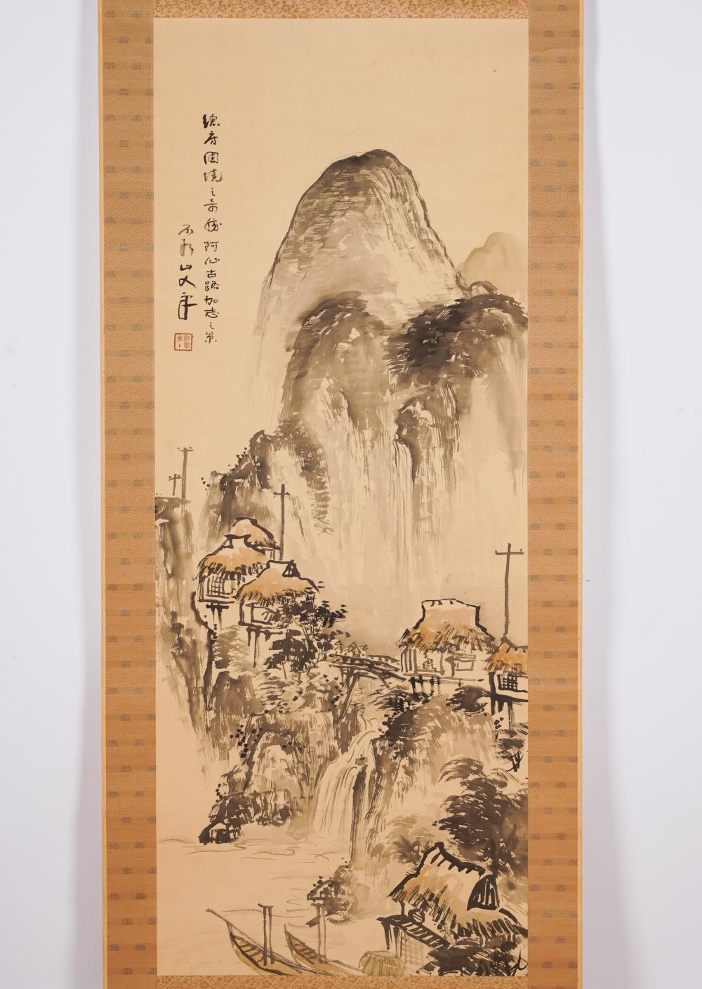 JAPANESE SCROLLdepicting a