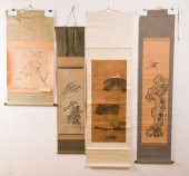JAPANESE SCROLLS, FOUR (4)Incl