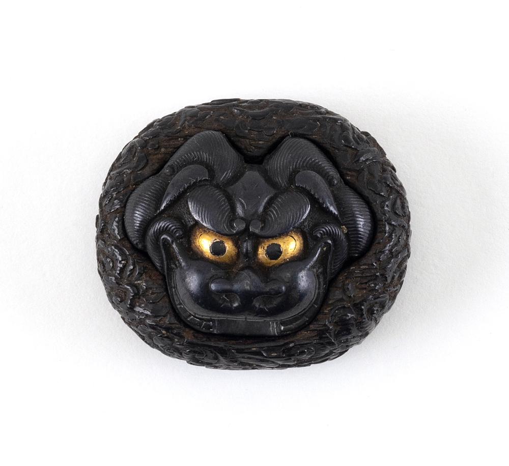 JAPANESE SHAKUDO, GILT METAL AND
