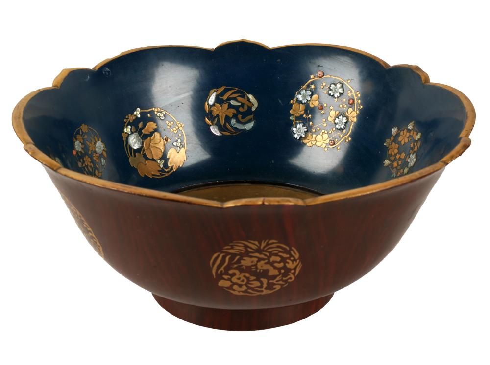 JAPANESE SHELL AND METAL-INLAID
