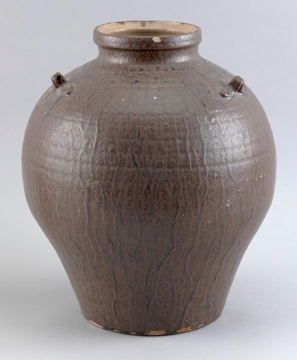 JAPANESE SHIGARAKI POTTERY OVOID