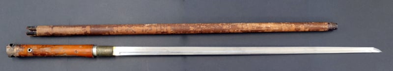 JAPANESE SHIKOMIZUE CANE SWORD. A